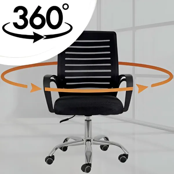 Fotoliu de birou Ekspand SL 12 Plasă/ Black Silver photo 3