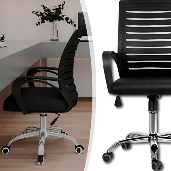 Fotoliu de birou Ekspand SL 12 Plasă/ Black Silver photo 4