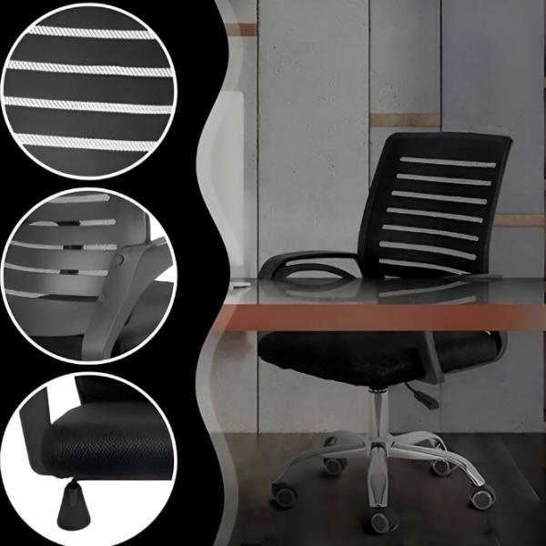 Fotoliu de birou Ekspand SL 12 Plasă/ Black Silver photo 5