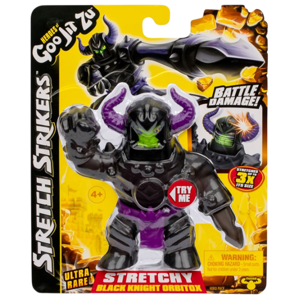 Фигурка Heroes of Goo Jit Zu Stretchy Charachters Black Knight Obitox 4+ / Черный photo 3