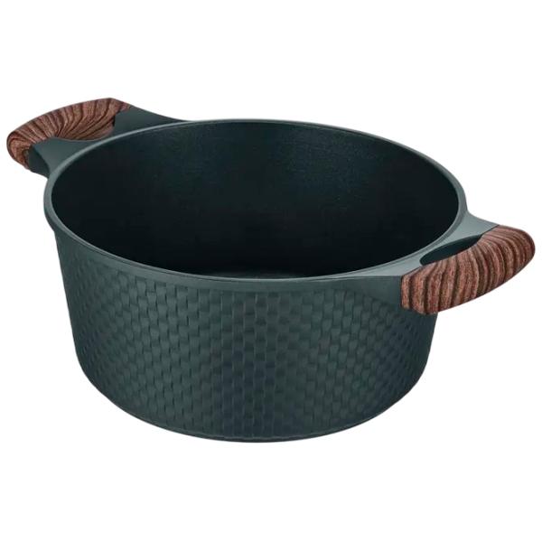 Кастрюля Resto Pot with lid 2.4л Алюминий / Черный photo 1