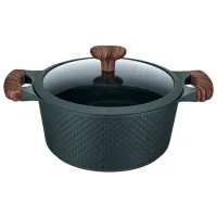 Кастрюля Resto Pot with lid 2.4л Алюминий / Черный photo 2