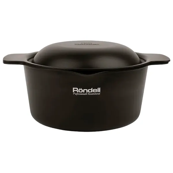 Кастрюля Rondell Pot with lid 2.35л Алюминий / Черный photo 1
