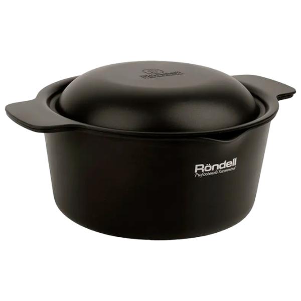 Кастрюля Rondell Pot with lid 2.35л Алюминий / Черный photo 2