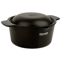 Кастрюля Rondell Pot with lid 2.35л Алюминий / Черный photo 2