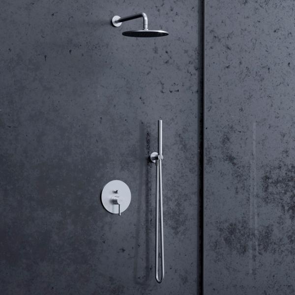Душевой набор Omnires SYSY16NI Латунь / Brushed Nickel photo 3