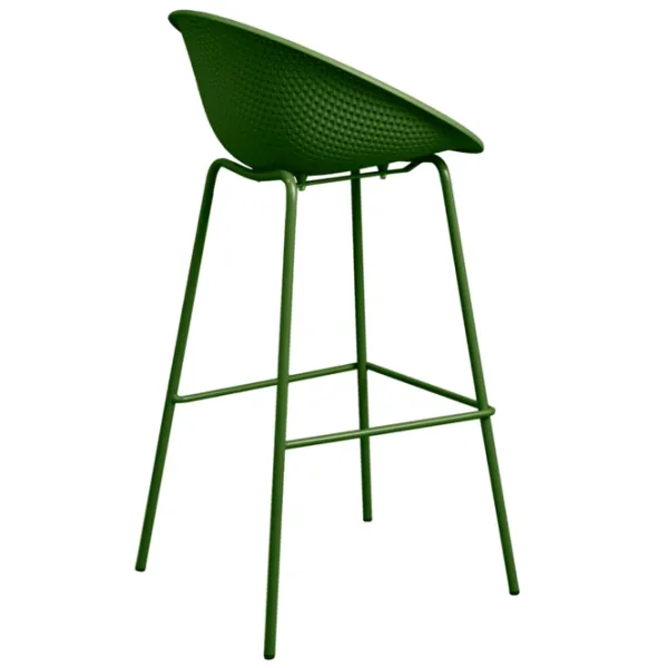 Scaun de bar Deco CASTOR Plastic / Metal / Green photo 4