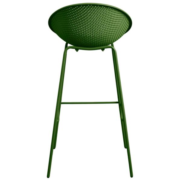 Scaun de bar Deco CASTOR Plastic / Metal / Green photo 5