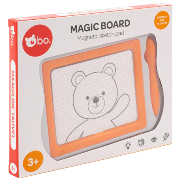 Tabletă pentru desen Bo. Magnetic Board Sketch pad 8007ML 3+ / Orange White photo 1