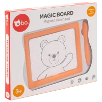Планшет для рисования Bo. Magnetic Board Sketch pad 8007ML 3+ / Оранжевый Белый