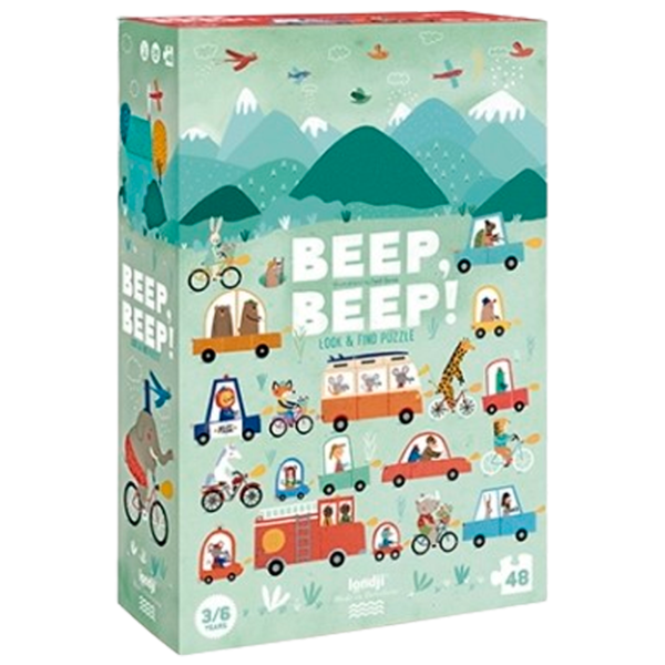 Puzzle Londji Beep! Beep! 3+/ Numărul de piese: 48 photo 2