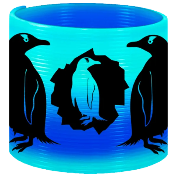 Интерактивная игрушка Deluxebase Spring Slinky Penguin 37426D 3+ / Разноцветный Синий photo 1