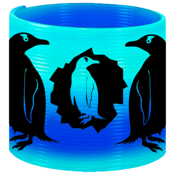 Интерактивная игрушка Deluxebase Spring Slinky Penguin 37426D 3+ / Разноцветный Синий photo 1