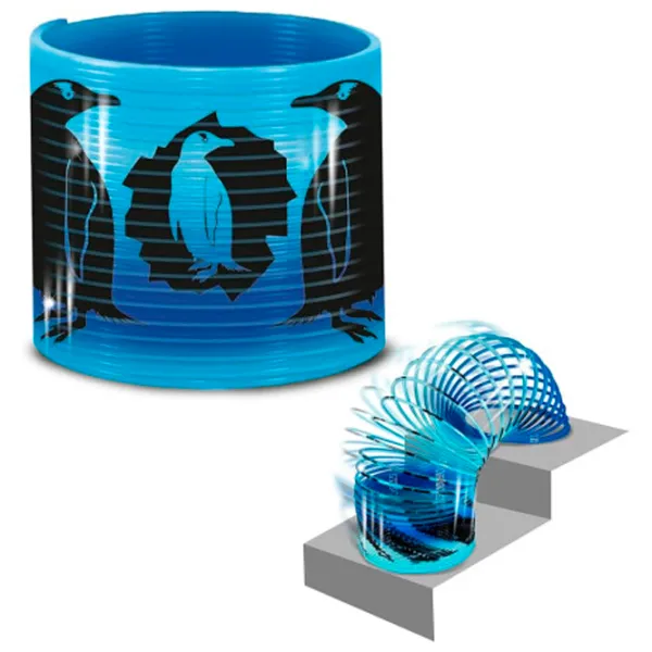 Интерактивная игрушка Deluxebase Spring Slinky Penguin 37426D 3+ / Разноцветный Синий photo 2