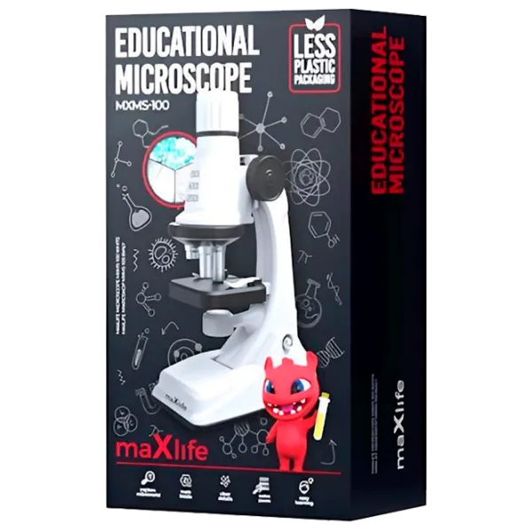 Микроскоп Maxlife MXMS-100  6+ / Черный Белый photo 1