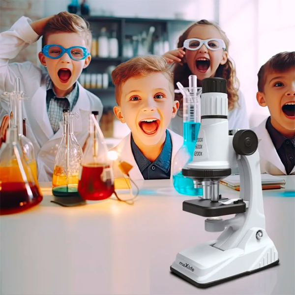 Микроскоп Maxlife MXMS-100  6+ / Черный Белый photo 6