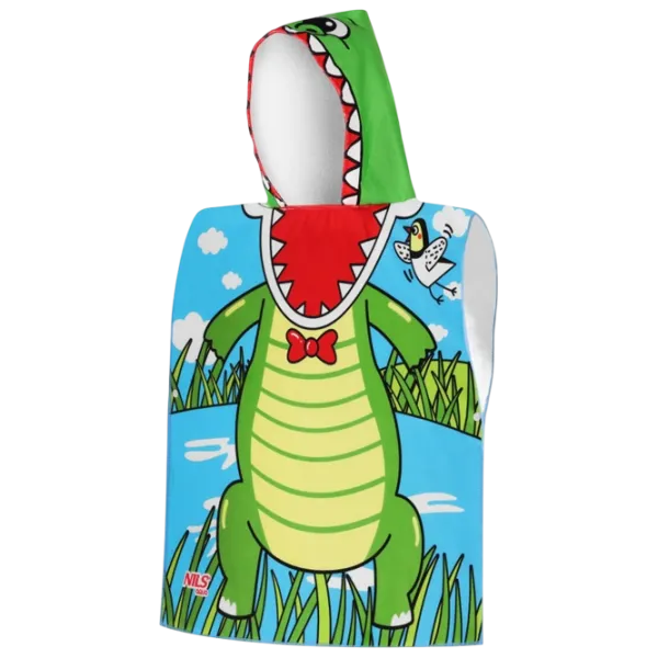 Детское полотенце Nils Crocodile 120 x 60 см / Полиэстер / Зеленый photo 1