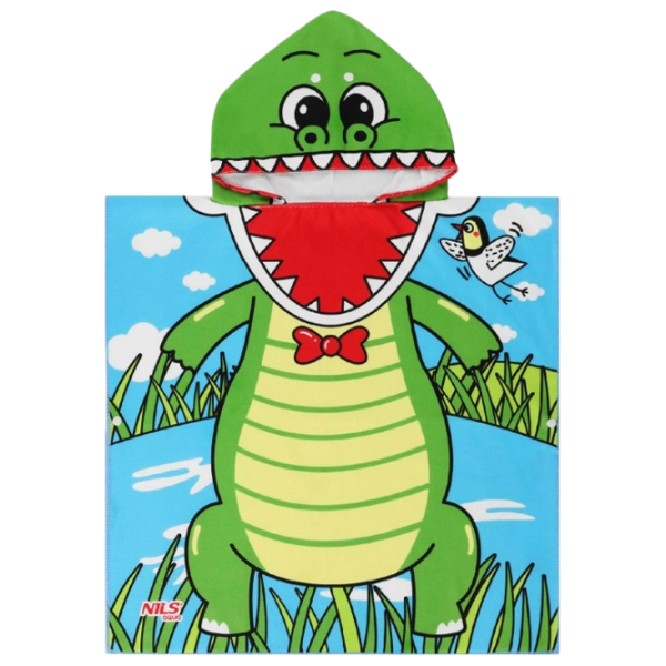 Детское полотенце Nils Crocodile 120 x 60 см / Полиэстер / Зеленый photo 4