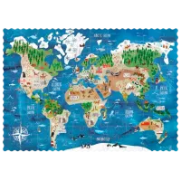 Puzzle Londji Discover the World 6+/ Numărul de piese: 100