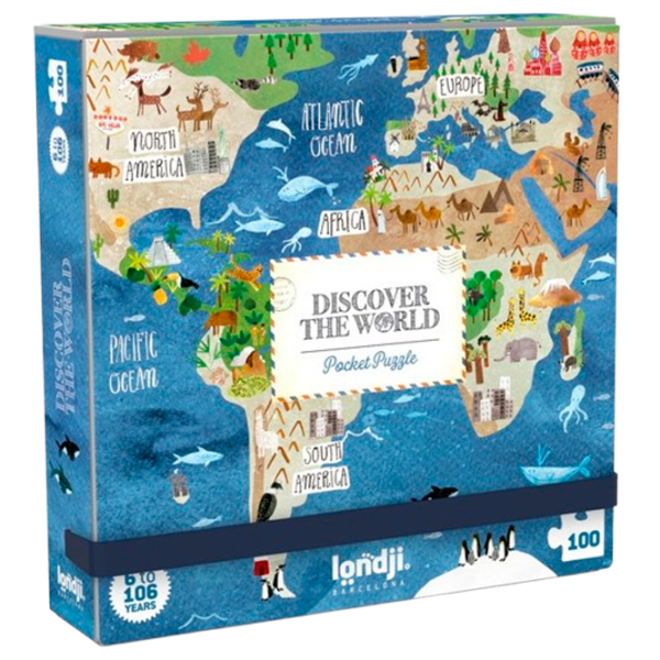 Puzzle Londji Discover the World 6+/ Numărul de piese: 100 photo 5