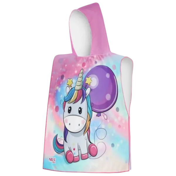 Детское полотенце Nils Unicorn 120 x 60 см / Полиэстер / Розовый photo 1