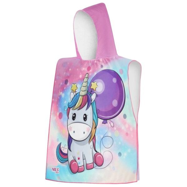 Детское полотенце Nils Unicorn 120 x 60 см / Полиэстер / Розовый photo 1
