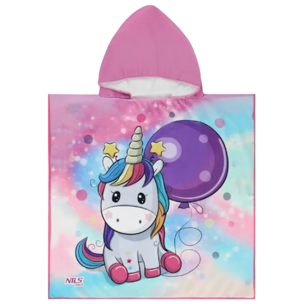 Детское полотенце Nils Unicorn 120 x 60 см / Полиэстер / Розовый photo 2