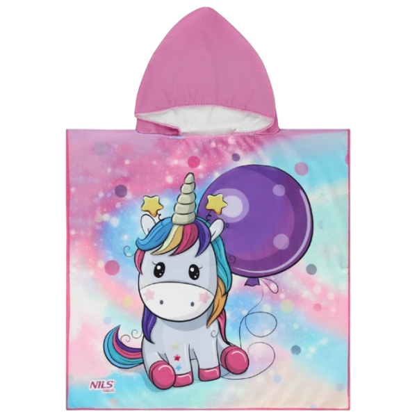 Детское полотенце Nils Unicorn 120 x 60 см / Полиэстер / Розовый photo 2