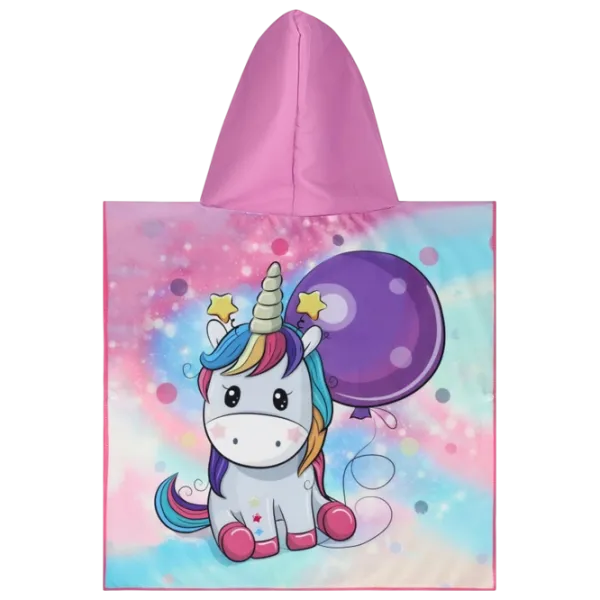 Детское полотенце Nils Unicorn 120 x 60 см / Полиэстер / Розовый photo 3