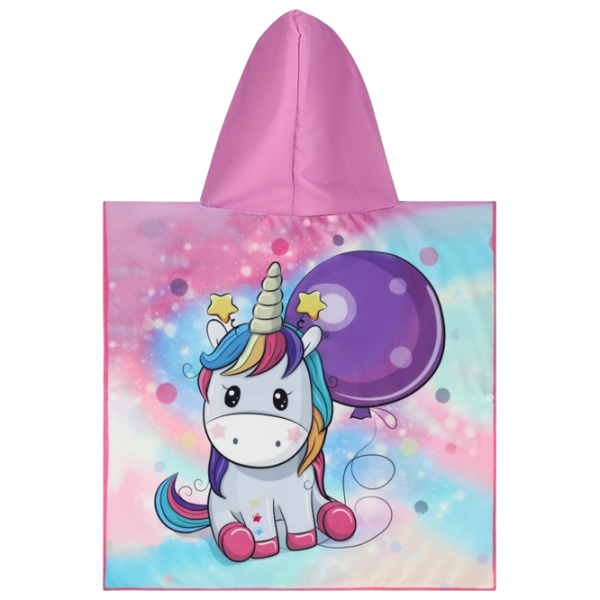 Детское полотенце Nils Unicorn 120 x 60 см / Полиэстер / Розовый photo 3