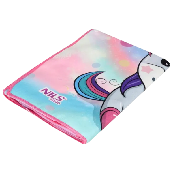 Детское полотенце Nils Unicorn 120 x 60 см / Полиэстер / Розовый photo 4