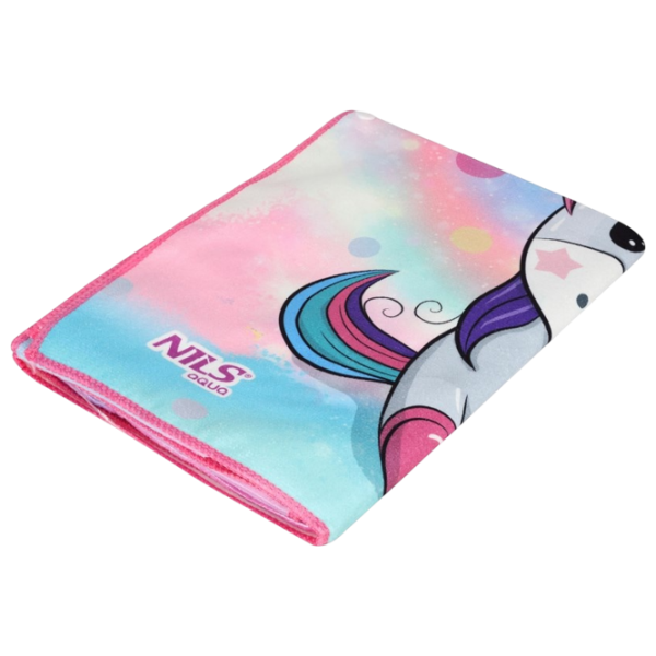 Детское полотенце Nils Unicorn 120 x 60 см / Полиэстер / Розовый photo 4