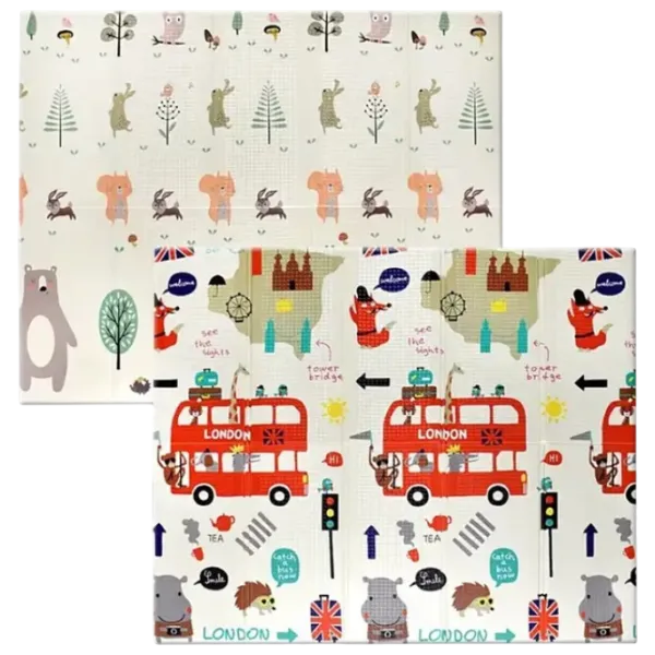 Covoraş pentru joc 4Play Forest Animals (2002014132249) 0+/ Dreptunghiular/ Multicolor photo 1