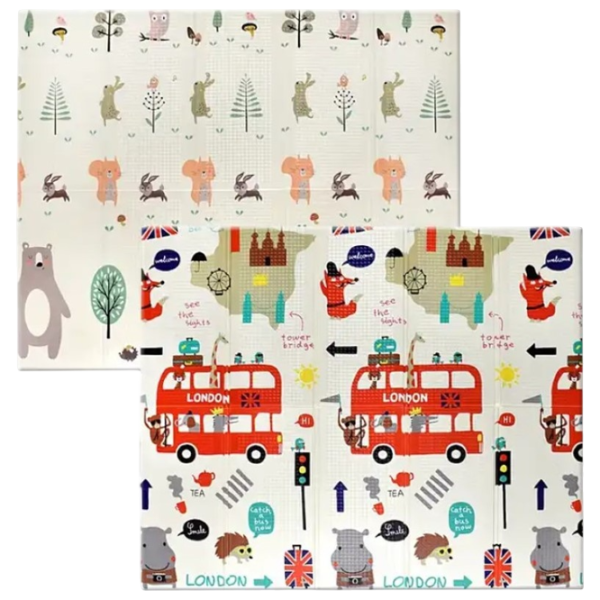 Covoraş pentru joc 4Play Forest Animals (2002014132249) 0+/ Dreptunghiular/ Multicolor photo 1