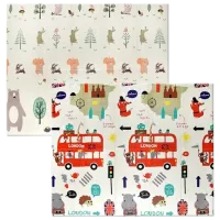 Covoraş pentru joc 4Play Forest Animals (2002014132249) 0+/ Dreptunghiular/ Multicolor