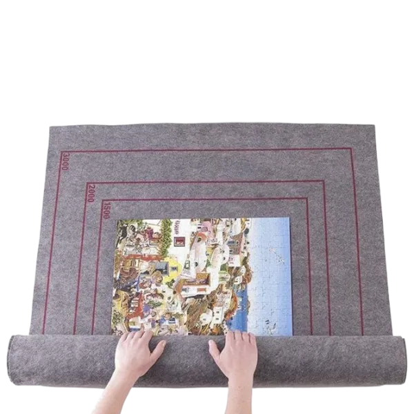 Covoraș pentru puzzle Trefl Roll & Store (60986) 3+/ Dreptunghiular/ Gray photo 2