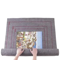 Covoraș pentru puzzle Trefl Roll & Store (60986) 3+/ Dreptunghiular/ Gray photo 2