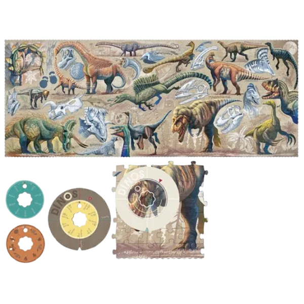 Puzzle Londji Dinos Explorer 8+/ Numărul de piese: 350 photo 1