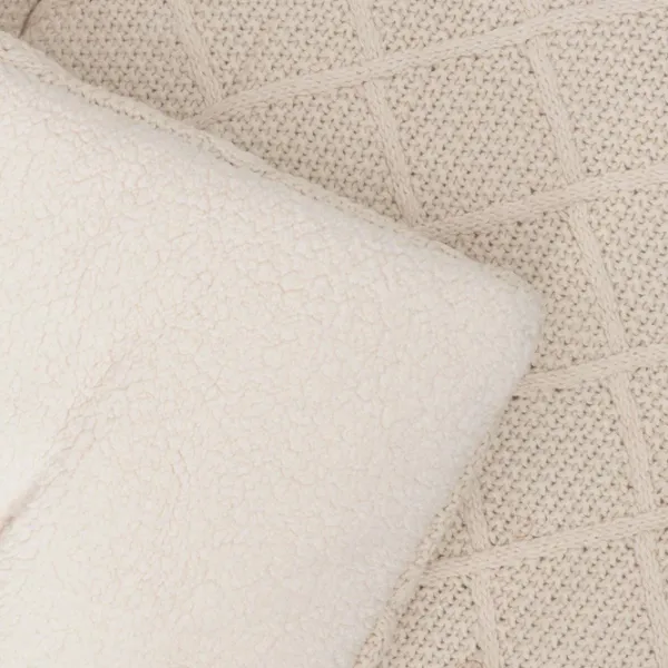 Covoraş pentru joc Jollein Check Knit (017-512-68038) 0+/ Dreptunghiular/ Oatmeal photo 4