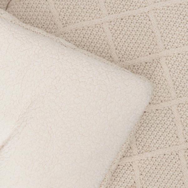 Covoraş pentru joc Jollein Check Knit (017-512-68038) 0+/ Dreptunghiular/ Oatmeal photo 4