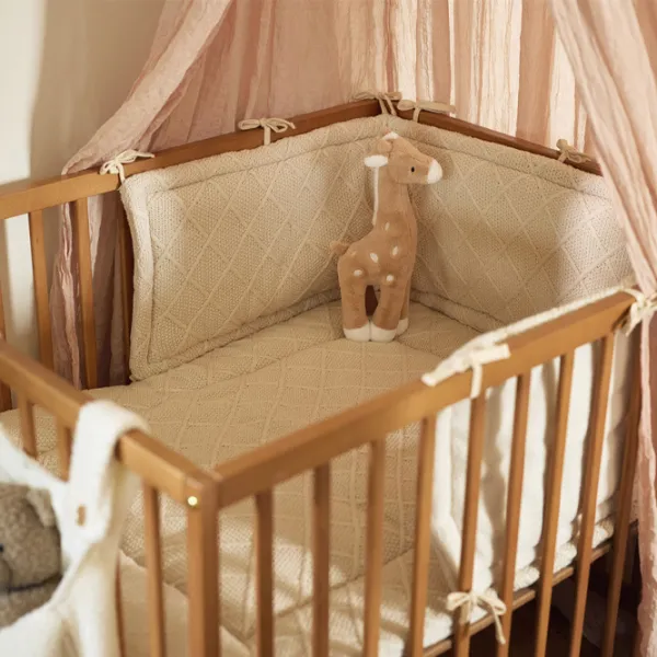 Covoraş pentru joc Jollein Check Knit (017-512-68038) 0+/ Dreptunghiular/ Oatmeal photo 5