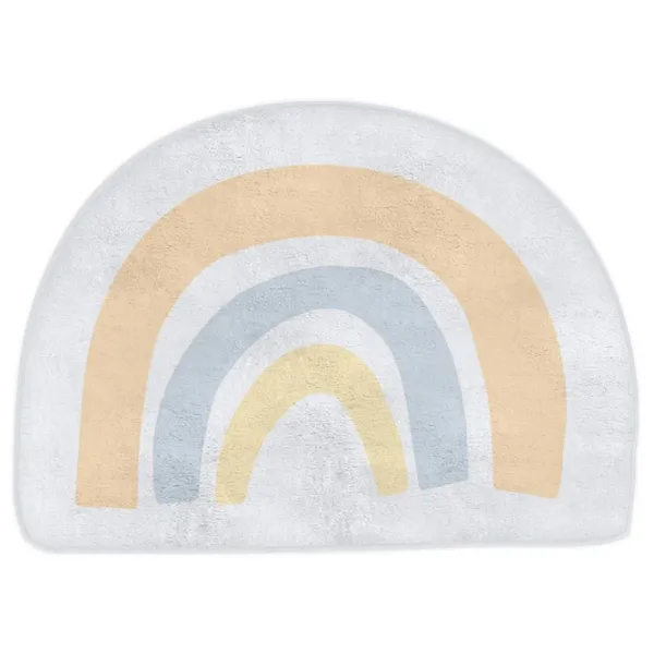 Covoraş pentru joc KikkaBoo Stripy Friends () 2+/ Rotund/ Blue photo 1