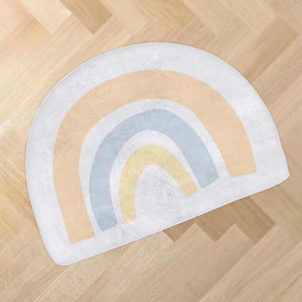 Covoraş pentru joc KikkaBoo Stripy Friends () 2+/ Rotund/ Blue photo 2