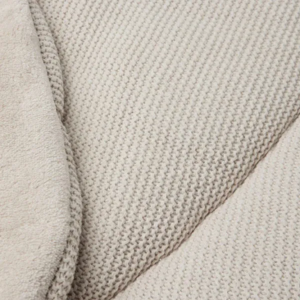 Covoraş pentru joc Jollein Basic Knit (017-537-65360) 0+/ Rotund/ Nougat photo 6