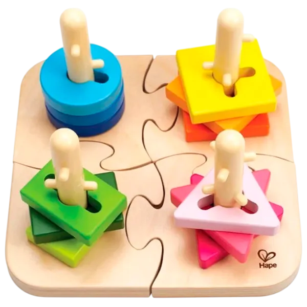 Развивающий набор Hape E0411  1.5+ / Разноцветный Бежевый photo 1