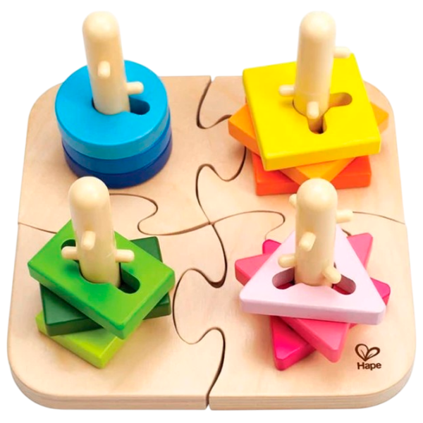 Развивающий набор Hape E0411  1.5+ / Разноцветный Бежевый photo 1