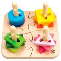 Развивающий набор Hape E0411  1.5+ / Разноцветный Бежевый