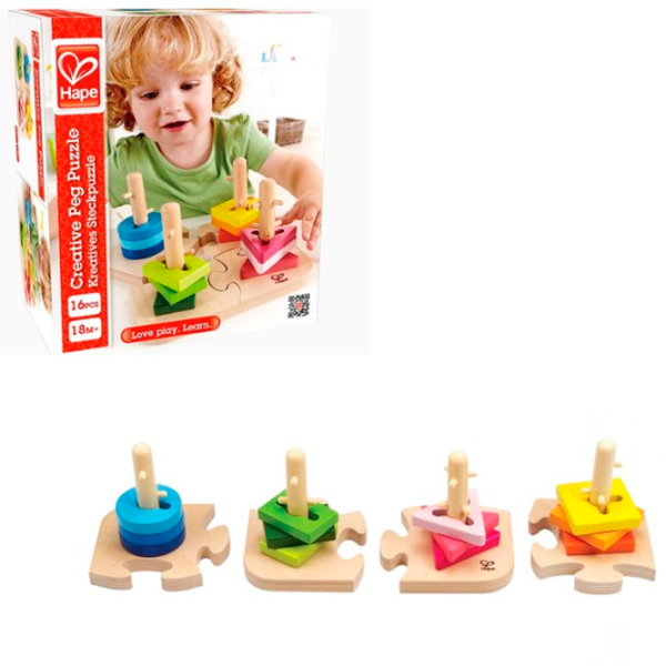 Развивающий набор Hape E0411  1.5+ / Разноцветный Бежевый photo 2