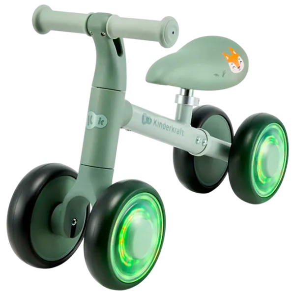 Беговел KinderKraft CUTIE FLASH 5.9"  Металл / Зеленый Черный photo 1