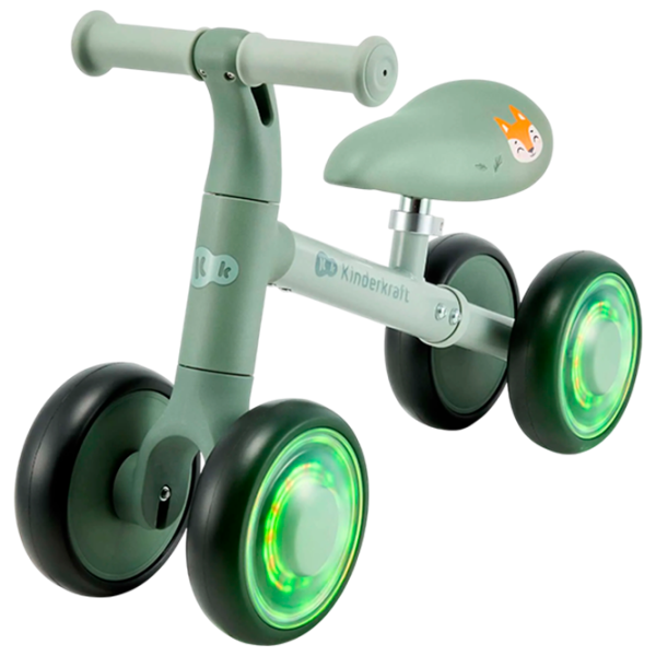 Беговел KinderKraft CUTIE FLASH 5.9"  Металл / Зеленый Черный photo 1